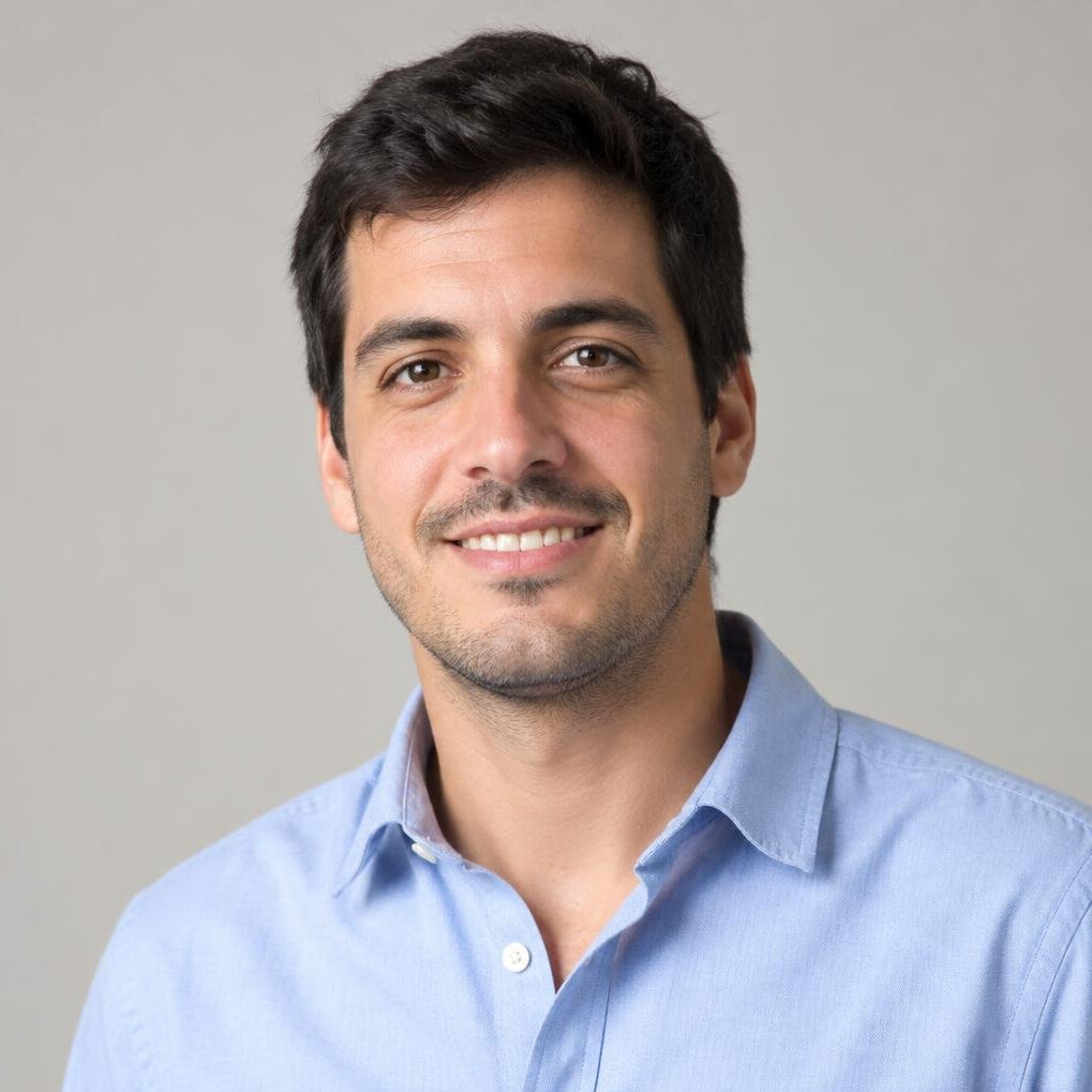 Portrait of a young man in a light shirt