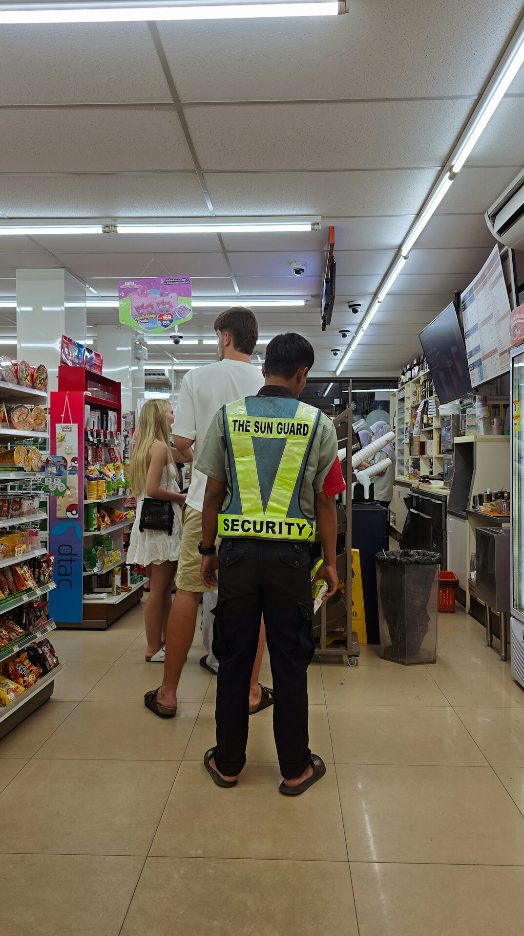 suspicious customer in store